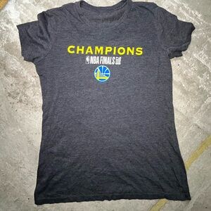 NBA Women's Charcoal GOLDENSTATE WARRIORS 2018 Champions Tee
